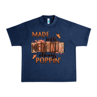 Navy Made with melanin always poppin' Urban Heavy Tee - RanaPortraitStore