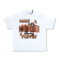 White Made with melanin always poppin' Urban Heavy Tee - RanaPortraitStore