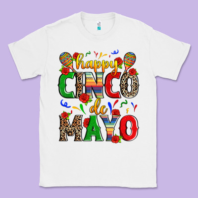 Happy Cinco De Mayo Classic Tee Designed By Zillion Design Studio