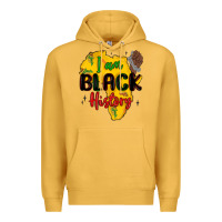 Mustard i am black history Premium Hoodie - MaliasSmallBusiness