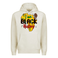 Oatmeal Heather i am black history Premium Hoodie - MaliasSmallBusiness