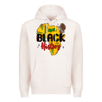 Pale Pink i am black history Premium Hoodie - MaliasSmallBusiness