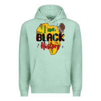 Seafoam i am black history Premium Hoodie - MaliasSmallBusiness