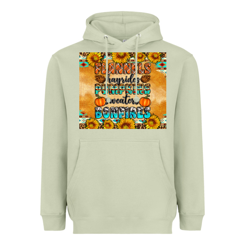 Flannes Hayrides Sweaters Bonfires Heavyweight Hoodie by Artiststas | Teevron