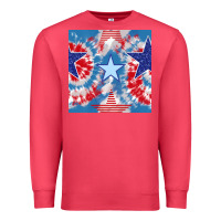 Cardinal patriotic tie dye stars Premium Sweatshirt - BundleAndBundleShop