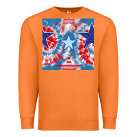 Carrot patriotic tie dye stars Premium Sweatshirt - BundleAndBundleShop