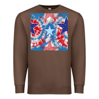 Chestnut patriotic tie dye stars Premium Sweatshirt - BundleAndBundleShop