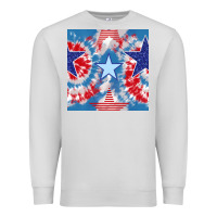 Dove Grey patriotic tie dye stars Premium Sweatshirt - BundleAndBundleShop