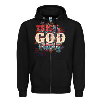 Black This is god country 4th of july Zipper Hoodie - CowGirlArtShop