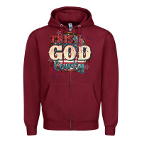 Burgundy This is god country 4th of july Zipper Hoodie - CowGirlArtShop