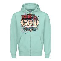 Seafoam This is god country 4th of july Zipper Hoodie - CowGirlArtShop