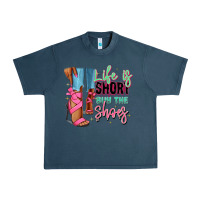 Midnight Navy Afro heels Urban Heavy Tee - RanaPortraitStore