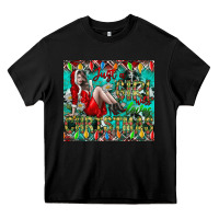 Black Just A Girl Who Loves Christmas Heavy Core Tee - CowhideDigitalArt