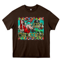 Chocolate Brown Just A Girl Who Loves Christmas Heavy Core Tee - CowhideDigitalArt