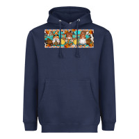 Navy Fall Gnomes Heavyweight Hoodie - Artiststas