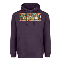 Plum Fall Gnomes Heavyweight Hoodie - Artiststas