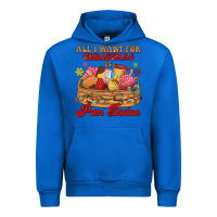 Cobalt all i want for christmas is pan dulce Urban Hoodie - MaliasSmallBusiness