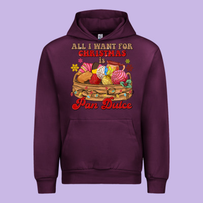 All I Want For Christmas Is Pan Dulce Urban Hoodie Designed By Maliassmallbusiness