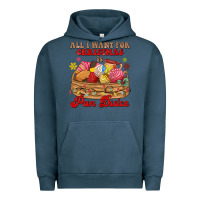 Pigment Midnight Navy all i want for christmas is pan dulce Urban Hoodie - MaliasSmallBusiness
