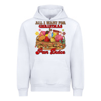 White all i want for christmas is pan dulce Urban Hoodie - MaliasSmallBusiness