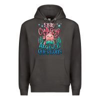 Smoke stay curious and axolotl questions Premium Hoodie - MaliasSmallBusiness