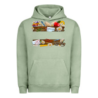 Pigment Oil Green floral teacher custom name Urban Hoodie - NancyCooperArtShop