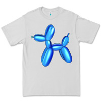 Dove Grey Blue Dog Balloon Premium Tee - Artiststas