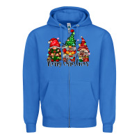 True Royal merry christmas gnomes Zipper Hoodie - CowhideDigitalArt