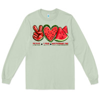 Matcha peace love watermelon Long Sleeve Tee - texasbilliewilder