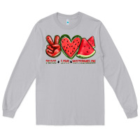 Moon Dust peace love watermelon Long Sleeve Tee - texasbilliewilder