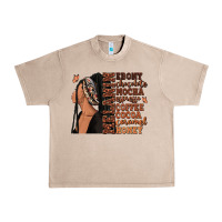 French Oak Melanin many shades of brown afro woman Urban Heavy Tee - RanaPortraitStore