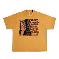 Peanut Butter Melanin many shades of brown afro woman Urban Heavy Tee - RanaPortraitStore