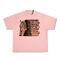 Salmon Melanin many shades of brown afro woman Urban Heavy Tee - RanaPortraitStore