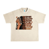 Sandshell Melanin many shades of brown afro woman Urban Heavy Tee - RanaPortraitStore