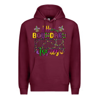 Burgundy i have boundary issues Premium Hoodie - MaliasSmallBusiness