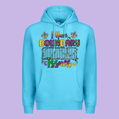 I Have Boundary Issues Premium Hoodie Designed By Maliassmallbusiness