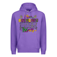 Purple i have boundary issues Premium Hoodie - MaliasSmallBusiness