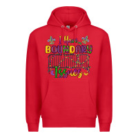 Red i have boundary issues Premium Hoodie - MaliasSmallBusiness