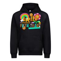 Foreset Green hello fifth grade Urban Hoodie - NancyCooperArtShop