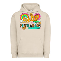 Pigment French Oak hello fifth grade Urban Hoodie - NancyCooperArtShop