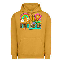 Pigment Peanut Butter hello fifth grade Urban Hoodie - NancyCooperArtShop