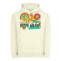 Pigment Pistachio hello fifth grade Urban Hoodie - NancyCooperArtShop