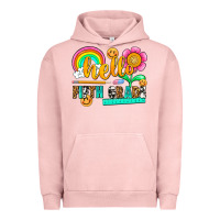 Pigment Salmon hello fifth grade Urban Hoodie - NancyCooperArtShop