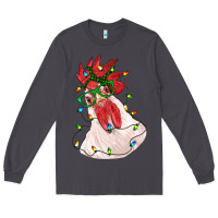 Smoke christmas rooster with lights Long Sleeve Tee - RanaPortraitStore