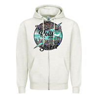 Oatmeal Heather the thunder rolls and the lightnin strikes Zipper Hoodie - SublimationCraftShop