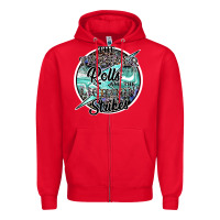 Red the thunder rolls and the lightnin strikes Zipper Hoodie - SublimationCraftShop