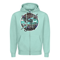 Seafoam the thunder rolls and the lightnin strikes Zipper Hoodie - SublimationCraftShop