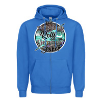 True Royal the thunder rolls and the lightnin strikes Zipper Hoodie - SublimationCraftShop
