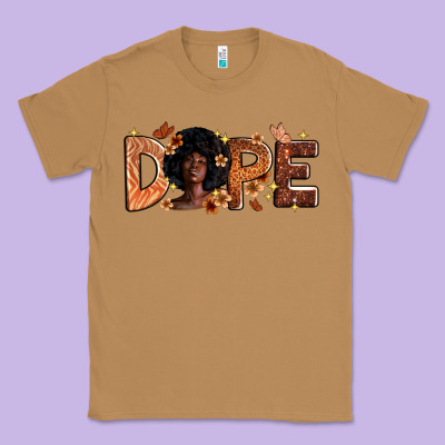 Dope Melanin Classic Tee Designed By Zillion Design Studio