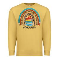 Antique Gold #teacherlife Premium Sweatshirt - JahusDesignShop